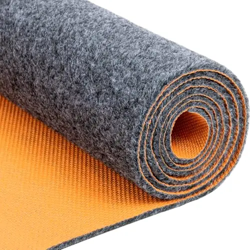 LMRSTOO 8.5 * 6.6 Ft Heavy Duty Oil Spill Mat, 6.5mm Thickened Large Garage Floor Mat for Under Car, 1/4" Waterproof Rubber Backing Absorbs Oil Quickly, Washable, Reusable, Durable, Non-Slip