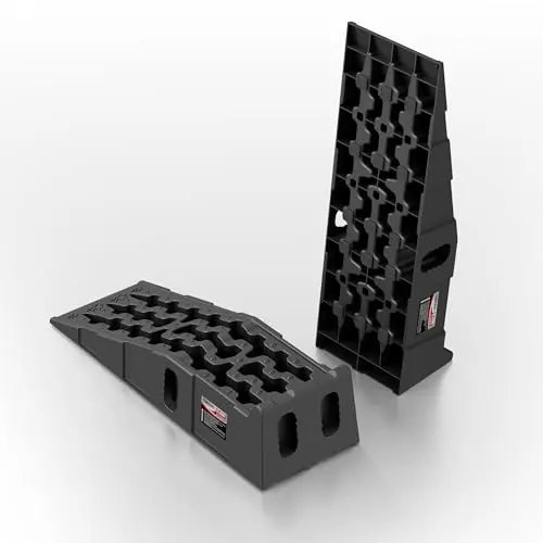 TOWKING 16000lb Heavy Duty Car Ramps, Non-slip 7"H for Underbody Oil Change