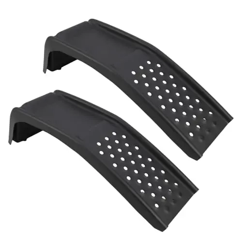 8" Lift Heavy Duty Steel Car Ramps 8000 LBS Total Capacity, 2 Pack Vehicle Service Ramps, 2000 LBS Per Ramp for Cars Trucks SUVs Auto Repair Maintenance, Black