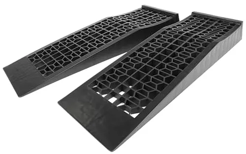 MaxxHaul 50516 4,400 lb. Capacity Low Profile Car Ramps, 2-Count, Black (Pack of 1)