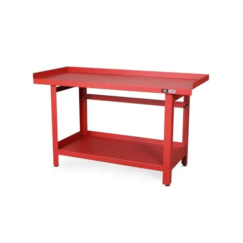 AFF Workbench - Heavy Duty Work Table with Storage Shelf - 1300 LB Capacity