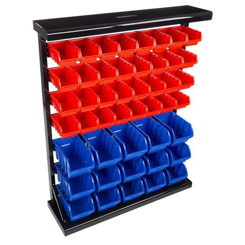 Removable storage bins for small parts compared with fixed dividers