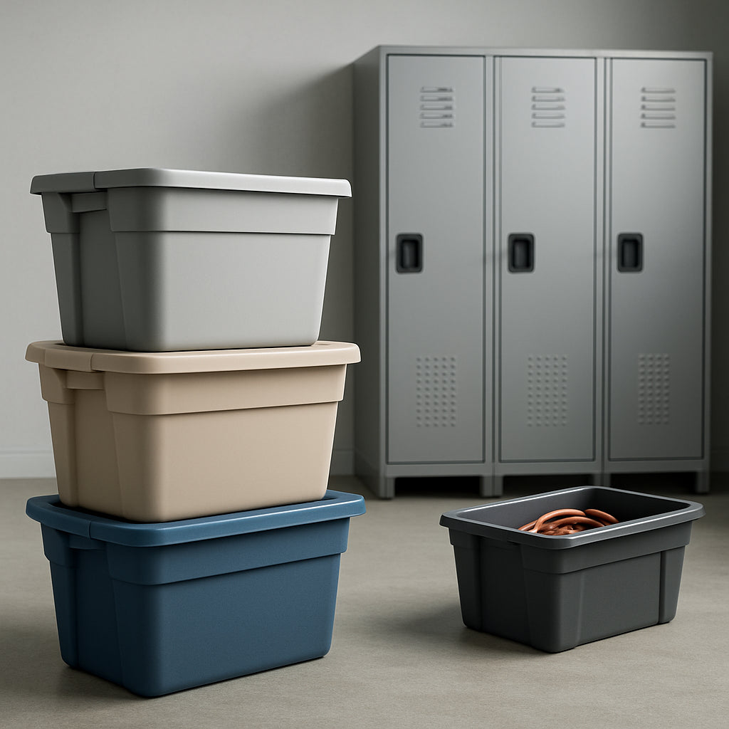 Featured image for Garage Storage Bins vs. Lockers: Which Is Best for Your Garage?