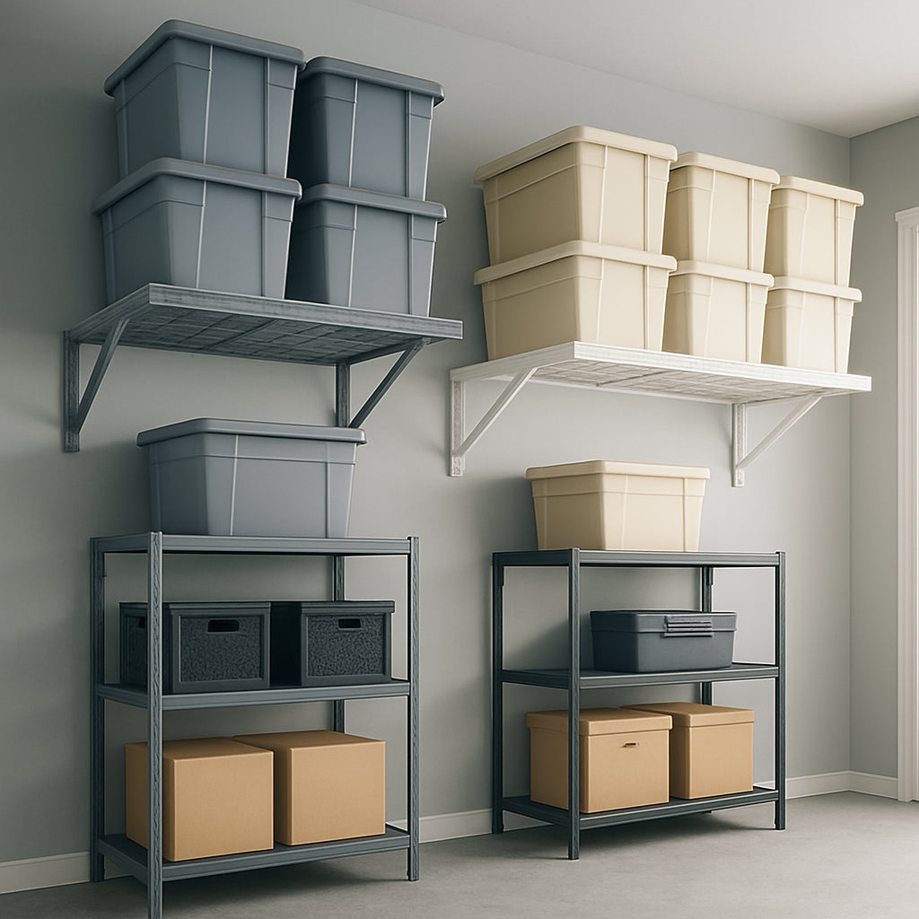 Featured image for Overhead Garage Storage vs Garage Storage Racks: A Complete Comparison