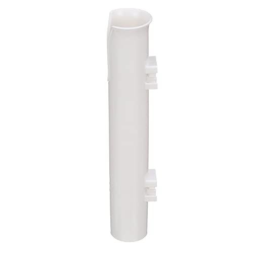 attwood 12708-2 PVC Rod Holder Storage, White PVC Construction, 9 Inches Long, Holds Rod Grips Up to 1 ¾-Inch Diameter, One Size