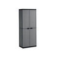 Keter 'Kis Jolly Utility Plastic Cupboard, 1 Piece, Dark Grey/Black, 9734000 0444 01