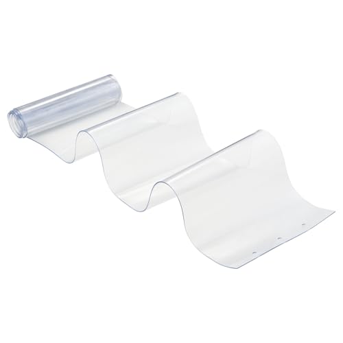 VEVOR Clear PVC Strip Curtain, 96 in Height x 84 in Width x 0.08 in Thickness, 14 PCS Walk in Freezer Cooler Curtain Strips, Smooth Waterproof Plastic Door Strips for Warehouse, Freezer, Garage Doors