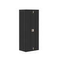 Suncast Tall Storage Cabinet for Garage Organization - 72" Freestanding Utility Closet with Shelving for Garden Supplies, Paint Cans & Outdoor Tools, Multi-Wall Resin Construction, Black