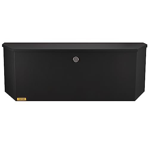 VEVOR Trailer Tongue Box, Heavy Duty Trailer Tongue Tool Box Storage Organizer with Lock & Keys, Utility Tool Chest for Pickup Truck Bed, RV, SUV, Off-Road Vehicle, Steel, 36" x 12" x 12"