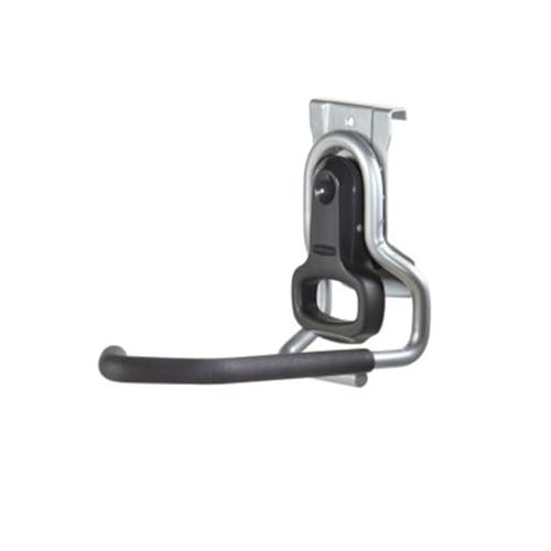 Rubbermaid FastTrack Garage Organization System Vertical Bike Hook Black Holds up to 50 Pounds Wall Mount and Heavy Duty Garage Hanger for Bike Storage
