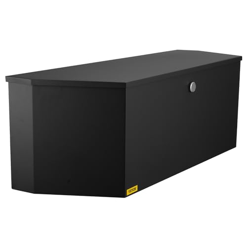 VEVOR Trailer Tongue Box, Heavy Duty Trailer Tongue Tool Box Storage Organizer with Lock & Keys, Utility Tool Chest for Pickup Truck Bed, RV, SUV, Off-Road Vehicle, Steel, 36" x 12" x 12"