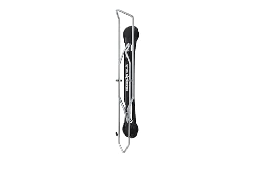 Steadyrack Bike Rack – Pivoting Mountain Bike Rack, Holds Up to 77 lbs, Fits 24"-29" Wheels, 2.1"-2.8" Tires, Foldable Wall Mount for Space-Saving Bicycle Storage