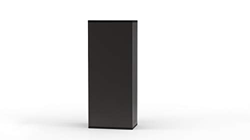 Suncast 19 Cubic Ft. Heavy-Duty Resin Cabinet with Lockable Handles, Multi-Wall Construction, and Metal-Reinforced Shelves for Basement, Utility Room and Garage Storage, Black, Made in the USA