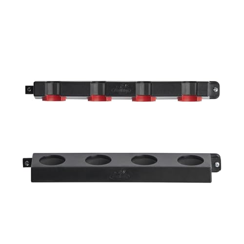 Berkley Twist Lock Fishing Rod Rack, Stores 4 Rods, Black, Soft Foam Grip Pads Protect Rod Finishes, Durable Construction, Easy to Mount with Common Tools