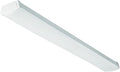 Lithonia Lighting 4 Foot LED Light Fixture, Low-Profile LED Wraparound Flush Mount Ceiling Light, 4000K Cool White, 120V, 48-Inch (FMLWL 48 840)