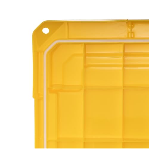 IRIS USA 22 Gallon Rolling Footlocker Pro with Wheels, 2 Pack - Made in USA, Lockable Storage Trunk, Heavy Duty Foot Locker for Storage, Camping Gear & Garage Organization