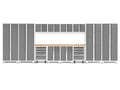 NewAge Products Bold Series White 14 Piece Set, Garage Cabinets, 56992