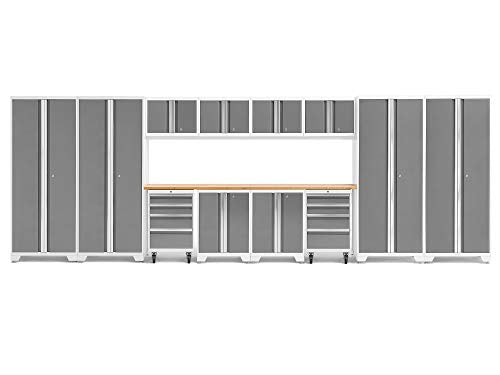 NewAge Products Bold Series White 14 Piece Set, Garage Cabinets, 56992