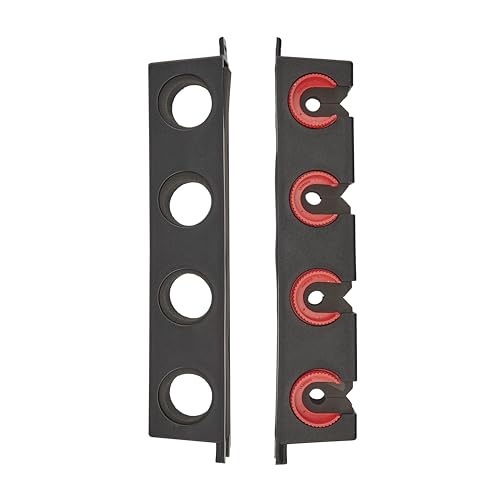 Berkley Twist Lock Fishing Rod Rack, Stores 4 Rods, Black, Soft Foam Grip Pads Protect Rod Finishes, Durable Construction, Easy to Mount with Common Tools