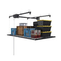 Montary 5x9 FT Overhead Garage Storage Rack for 10-12 FT Ceiling, Adjustable Ceiling Lifting Storage Rack with Safety Lock, 400LBS Capacity All-Steel Construction Heavy-Duty Garage Organizer Rack