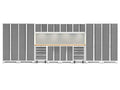 NewAge Products Bold Series White 14 Piece Set, Garage Cabinets, 56998