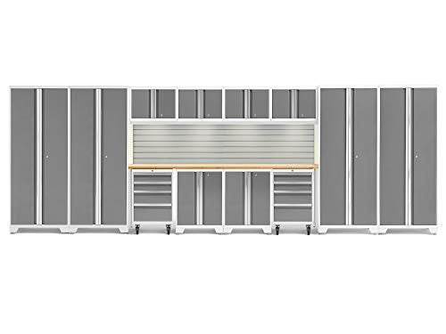 NewAge Products Bold Series White 14 Piece Set, Garage Cabinets, 56998