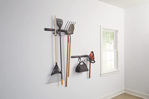 Rubbermaid FastTrack Garage Storage System Tool Hanging Kit, Wall Mount Holder for Garden Lawn Tools/Garage/Home Organization