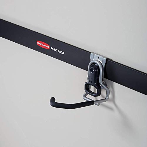 Rubbermaid Fasttrack Heavy-Duty Universal Garage Bicycle Storage Vertical Hanging Wall Hook Bike Rack for Bicycles up to 50 Pounds (4 Pack)