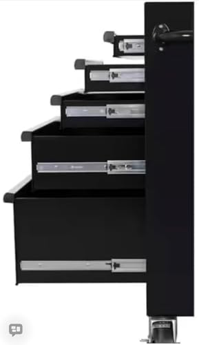 Husky 5-Drawer Rolling Tool Cabinet, 27 in. W x 18 in. D, Gloss Black