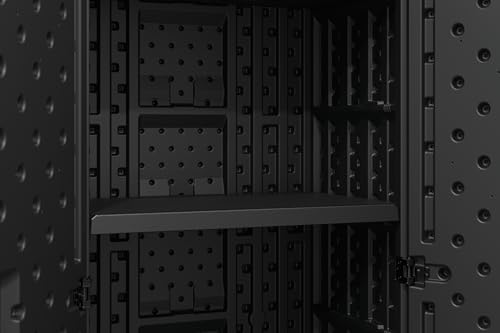 Suncast 28" Add-On Storage Cabinet Shelf for Tall Garage Storage Cabinets (BMC3600, BMC7200), Modular Shelving, 18" Deep, Steel Reinforced, 50lb Capacity, Black
