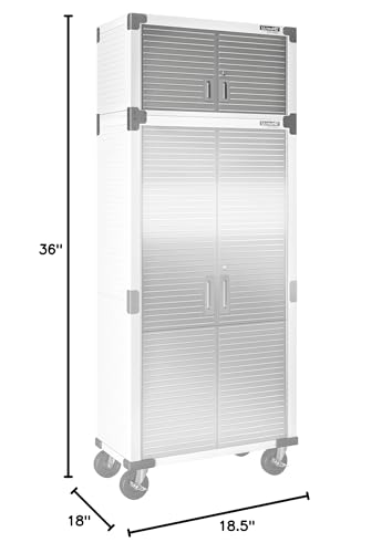 Seville Classics UltraHD® Stacking Top Cabinet, White