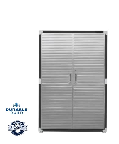 Heavy-Duty Commercial Storage Cabinet (Satin Graphite Black, 48" W x 24" D x 72" H)