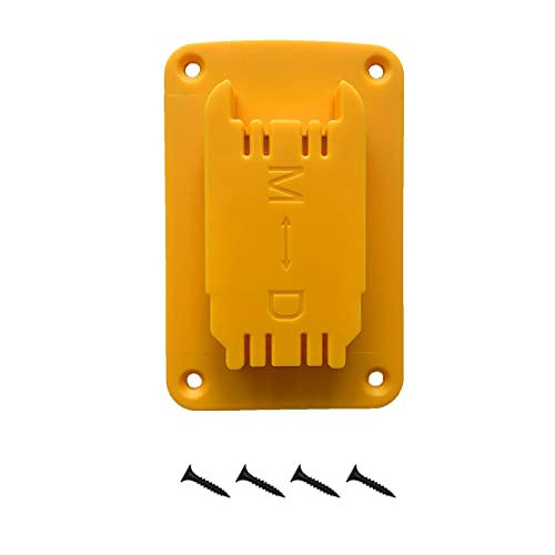 UOSXVC 5Packs Tool Holders for Dewalt 20V 12V Drill Tool Mount Fit for Milwaukee M18 Tools Yellow