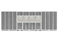 NewAge Products Bold Series White 14 Piece Set, Garage Cabinets, 56999