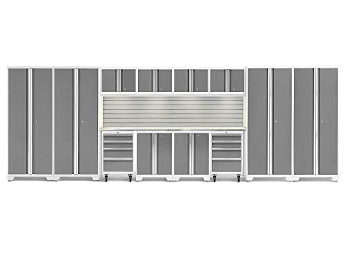 NewAge Products Bold Series White 14 Piece Set, Garage Cabinets, 56999