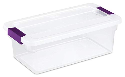 Sterilite 15 Quart Clear Plastic Storage Container Tote, 12 Pack, and 6 Quart Clear Plastic Storage Container Bins, 12 Pack with Lids for Organization