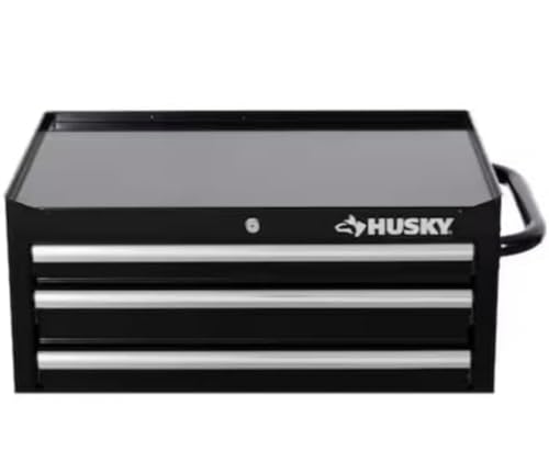Husky 5-Drawer Rolling Tool Cabinet, 27 in. W x 18 in. D, Gloss Black