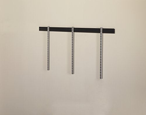 Rubbermaid Garage FastTrack Upright 25" Satin Nickel Wall Mounted Storage System Direct Mount for FastTrack Garage Rail Garage/Home Organization