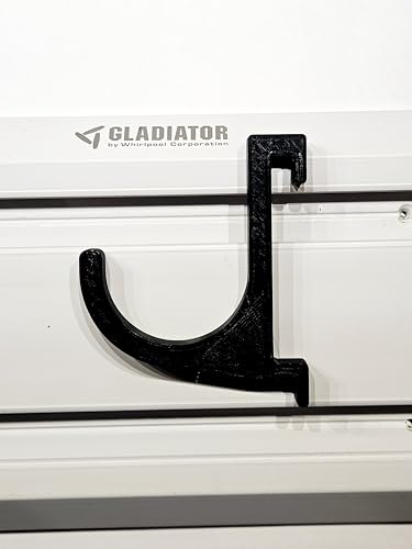 5-Pack J-Hook Set for Gladiator Gearwall and Geartrack Storage System, Various Sizes 1-5 Inch, Black, Made in USA