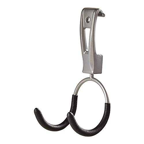 Rubbermaid Universal Powder Coaded Metallic Fasttrack Hanging Garage Hook Organizers for Ladder, Tool, and Bike Storage (6 Pack)