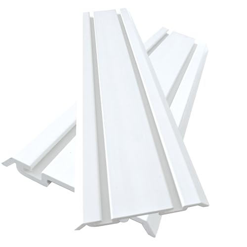 ATOOLA Slatwall Panels 6" x 24", 4-Pack Slatwall Board, PVC Slat Wall Paneling, Heavy Duty Garage Wall Organizer