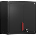 Kelueo 30" Metal Garage Wall Cabinet,Metal Wall Cabinets with Lock & Adjustable Shelf,Wall Mounted Garage Cabinet with Handle & Magnetic Door & Anti-Fall Rails for Repair Shop