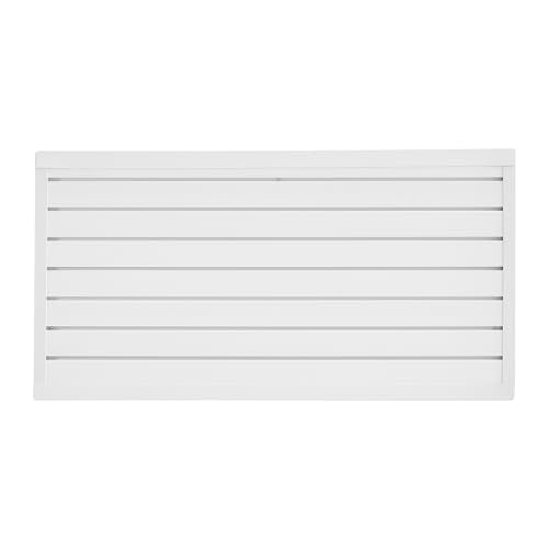 VEVOR Slat Wall Paneling, 2 x 4 ft, PVC Garage Slatwall with Modular Design, White Slat Wall Easy-to-Install Adjustable Slatwall Panel with Coupling Structure & DIY Cutting, Fits for Storage & Display