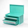 Mini Toolbox, Tool Storage Cabinet, 2 Drawers, TEAL, mint, makeup orginaztion, craft storage