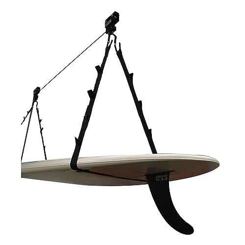 Extreme Max 3004.0204 Kayak/Canoe/Bike/Ladder Hoist & Lift for Storage in Shop or Garage - 120 lb. Capacity,Black