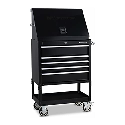 Montezuma ME300B 30-Inch Portable TRIANGLE Toolbox, Black