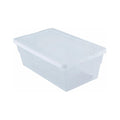 Sterilite Storage Box 13.5" X 8.3" X 4.8", 6 Qt. Clear - Pack of 4