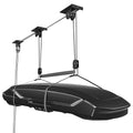 TRUSOON 2025 Upgrade Cargo Box Garage Pulley System, Garage Ceiling Hoist Heavy-Duty Holds up to 150 lbs Capacity, Fit 10-18 Foot Ceilings, Black