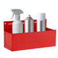 Rechabite Magnetic Aerosol Spray Can Holder, Magnet Toolbox Bottle Holder, Tool Box Storage Rack for Garage and Home, Craft Workspace, Mechanic Paint Bottle Can Organizer, Red, 3"x8.3"
