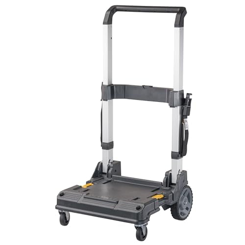 DEWALT TSTAK Trolley Cart with Handle, Swivel 360°, Capacity of Up to 200 lbs (DWST17888)